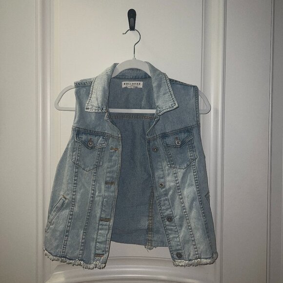 Bullhead Denim Vest, Medium - Picture 1 of 3